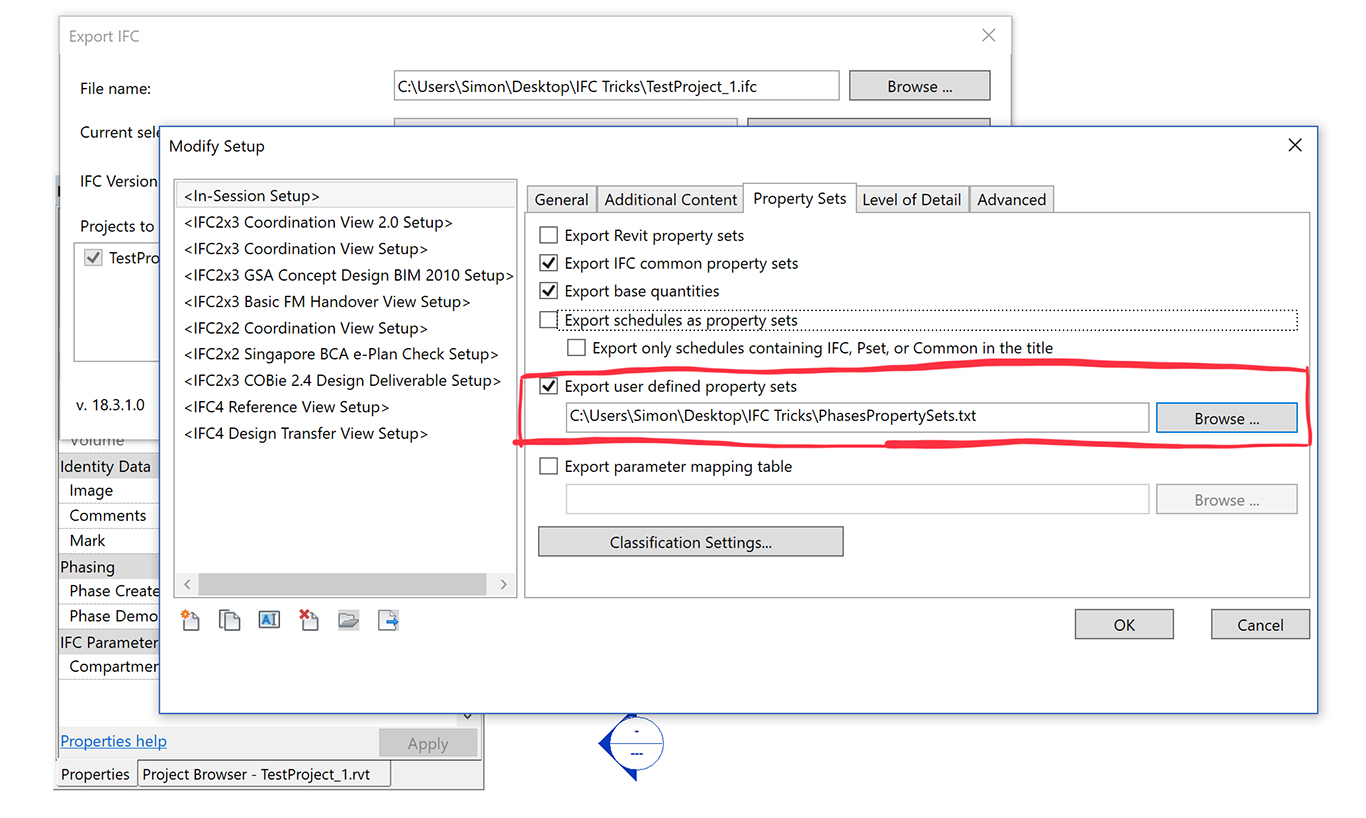 Add the configuration file in the Exporter UI