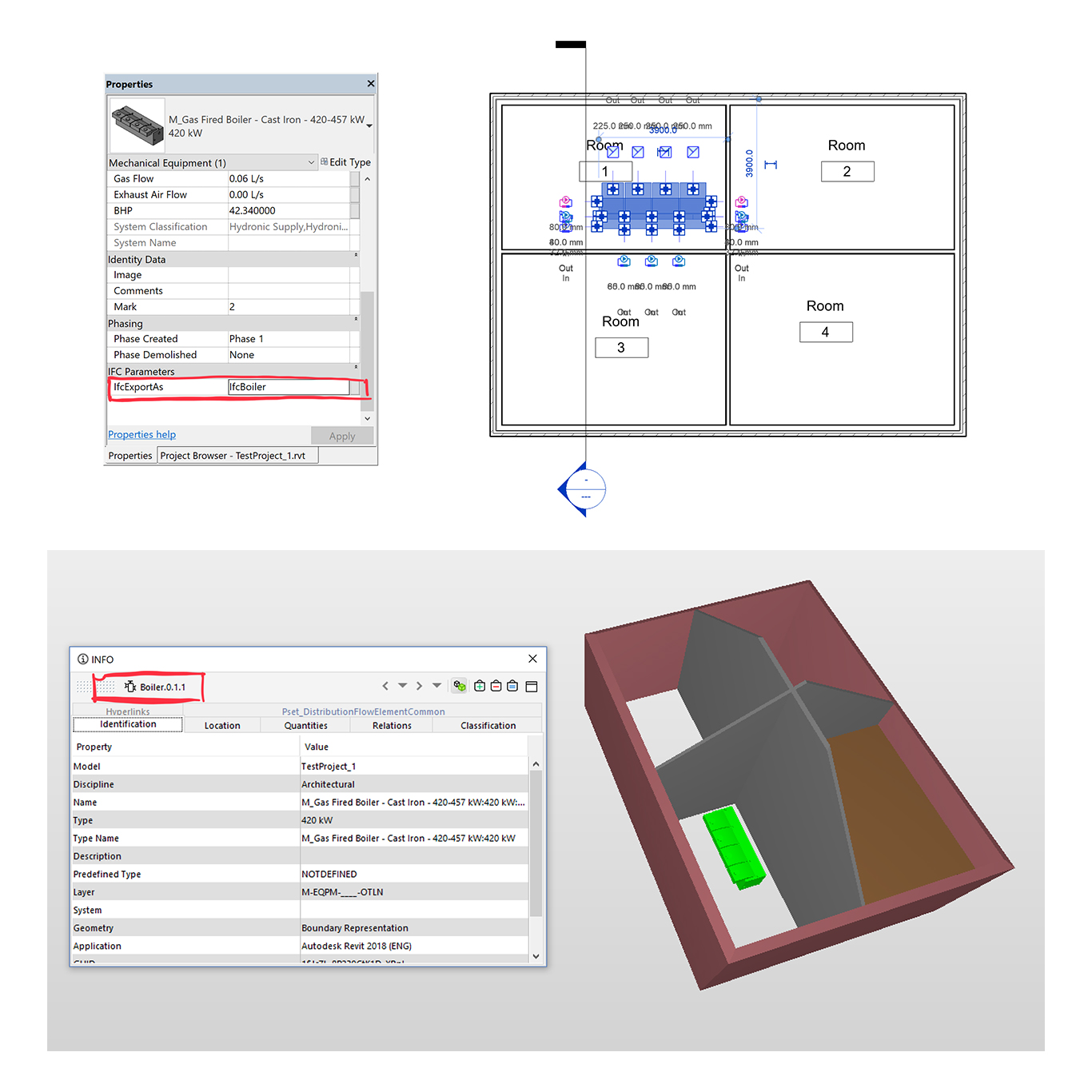 Exporting a specific Revit element